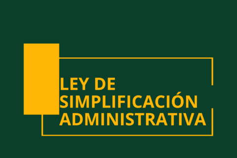 Portada de Ley de simplificación Administativa.